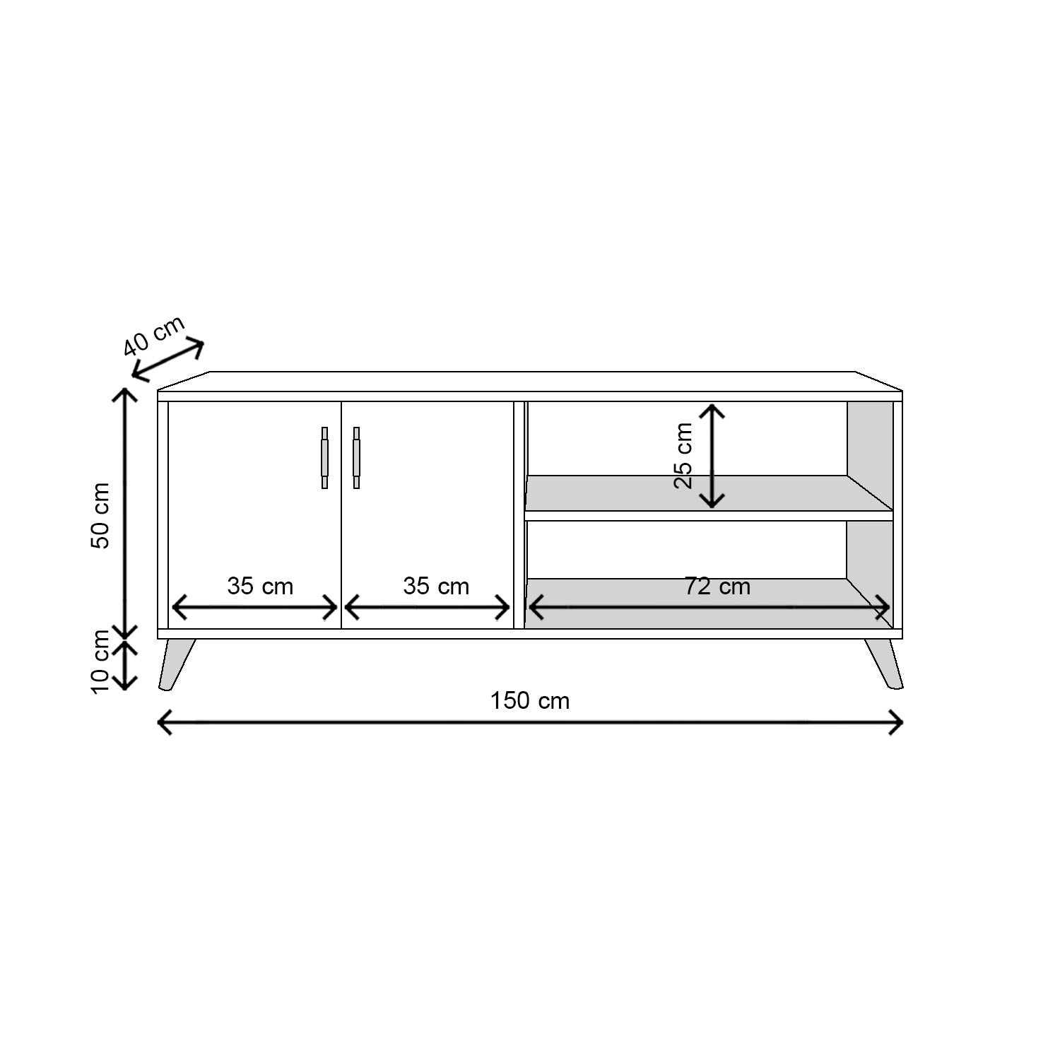 TV Stand Tasarım - L3019