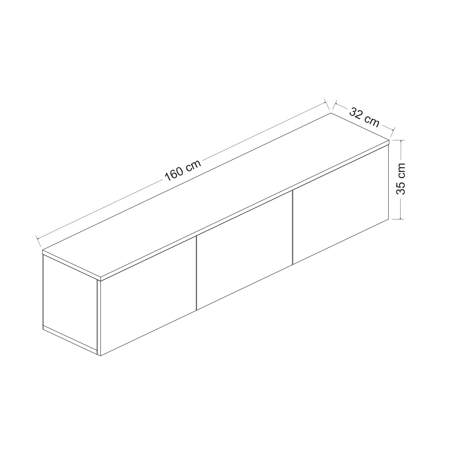 TV Stand Neon Illuminated - Atlantic Pine