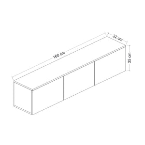 TV Stand Neon Illuminated - Atlantic Pine