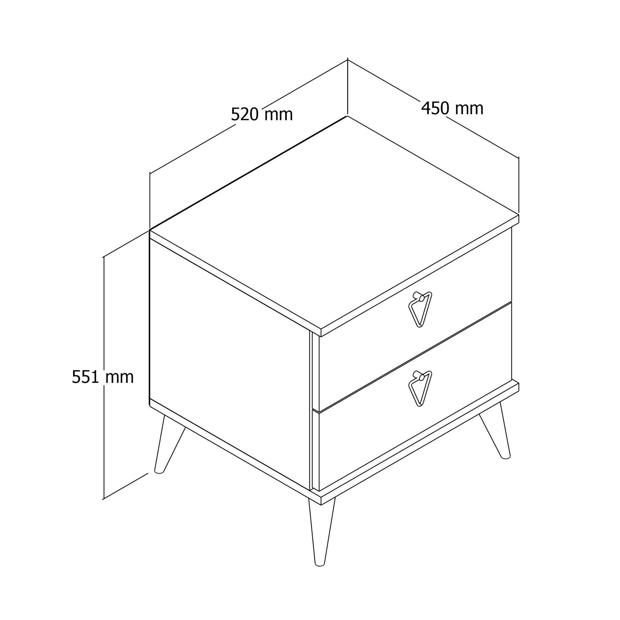 Nightstand Versa-Ce 3630 Walnut