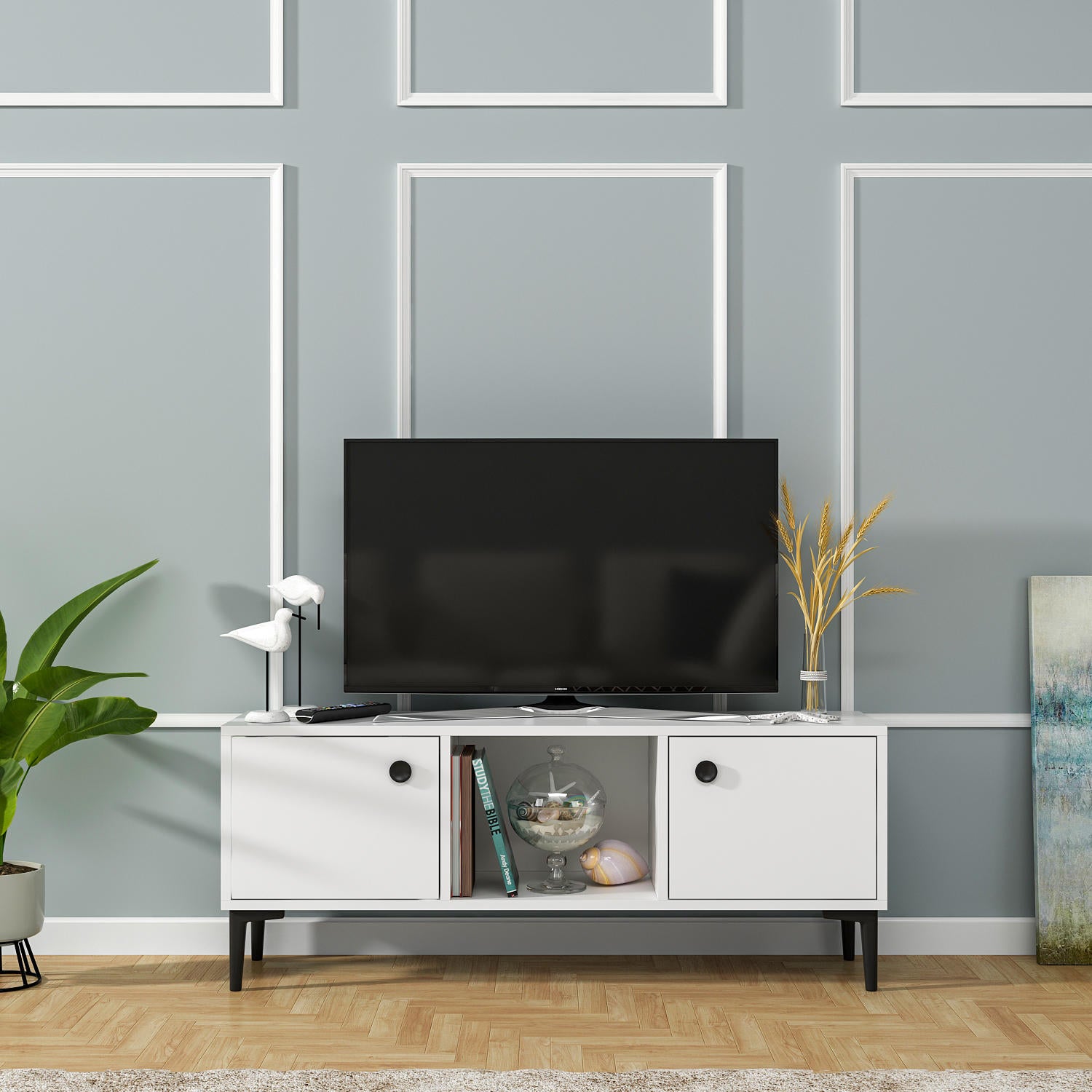 TV Stand Parion - White