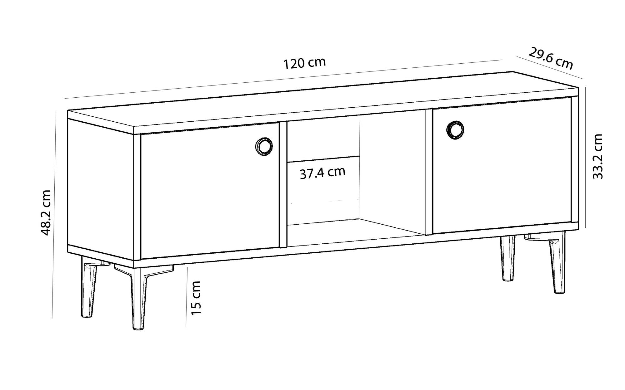 TV Stand Parion - White