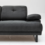 Mustang - Anthracite 2 seater sofa bed