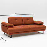 Mustang - Anthracite 2 seater sofa bed