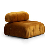 Bubble Corner ( L1-O1-1R -Puf) - Mustard Velvet