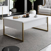 Coffee Table Luxe - White, Gold