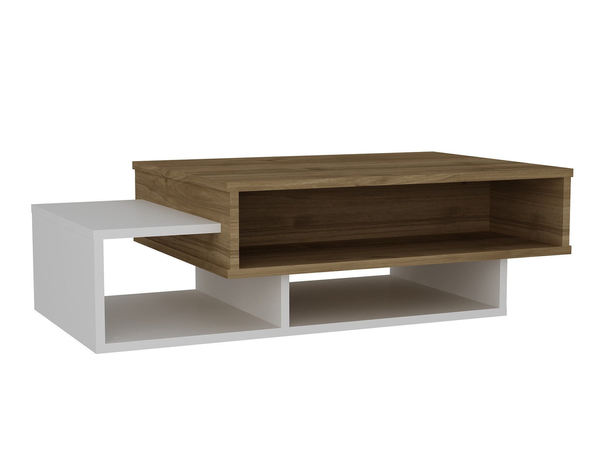 Coffee Table Tab - White, Walnut