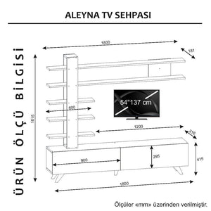 TV Unit Aleyna - White