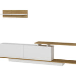 TV Unit Asos - White, Walnut