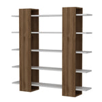 Bookshelf Pool - White, Walnut