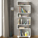 Bookshelf Blok - White, Walnut