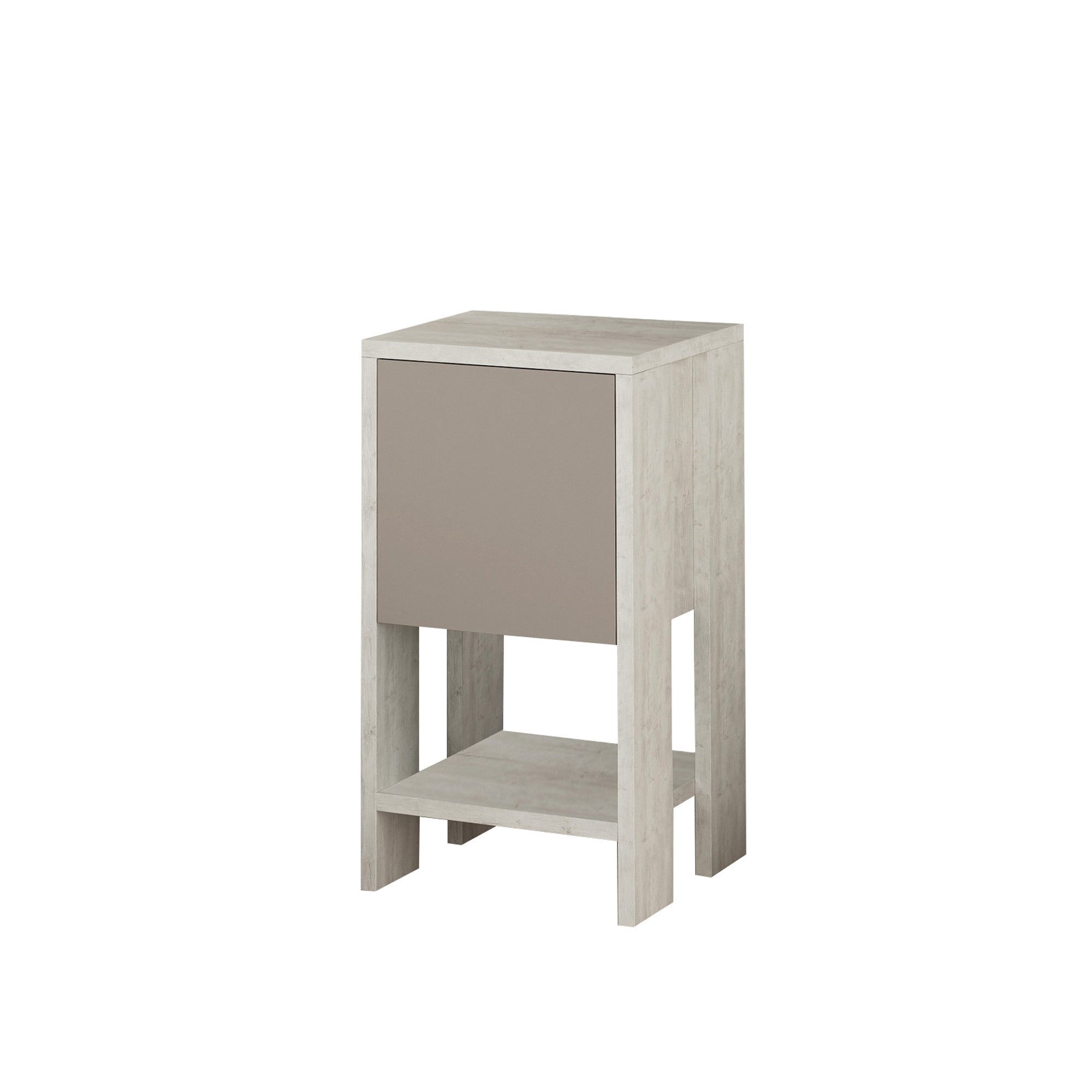 Nightstand Ema - White Light Mocha