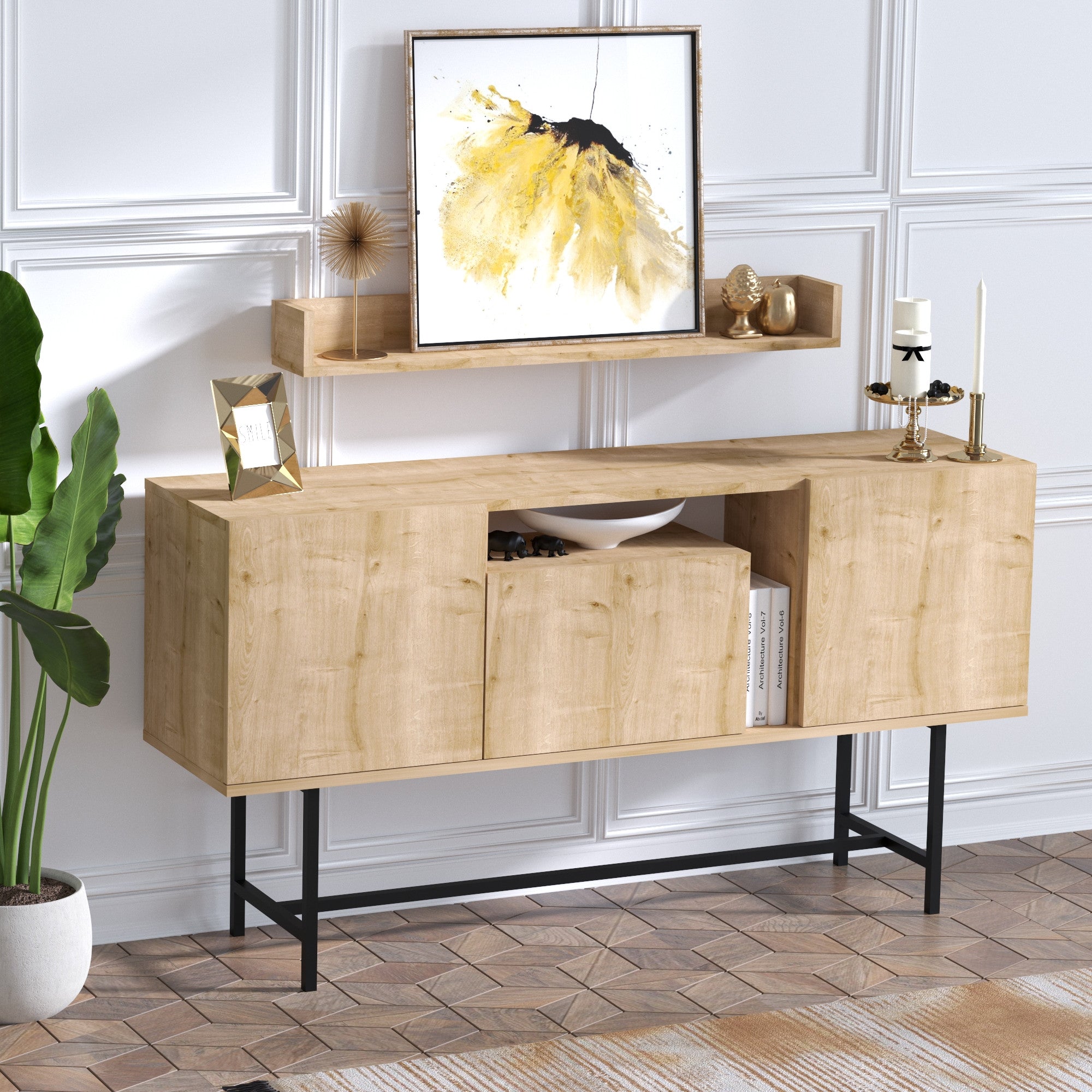 Console Table Lelia - Sapphire Oak