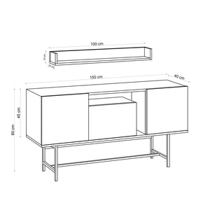 Console Table Lelia - Sapphire Oak