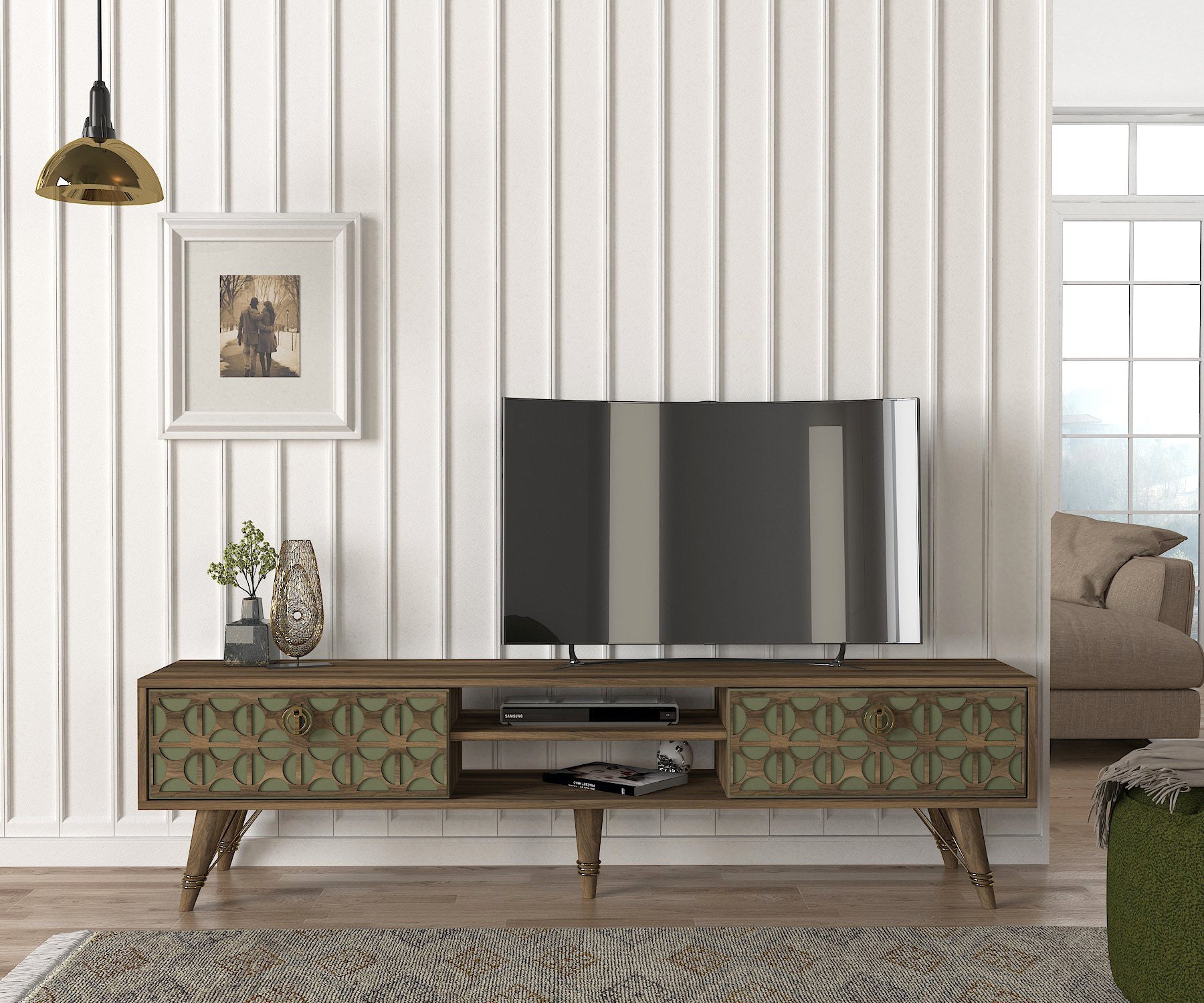 TV Stand Valente (TV Sehpası) - Walnut