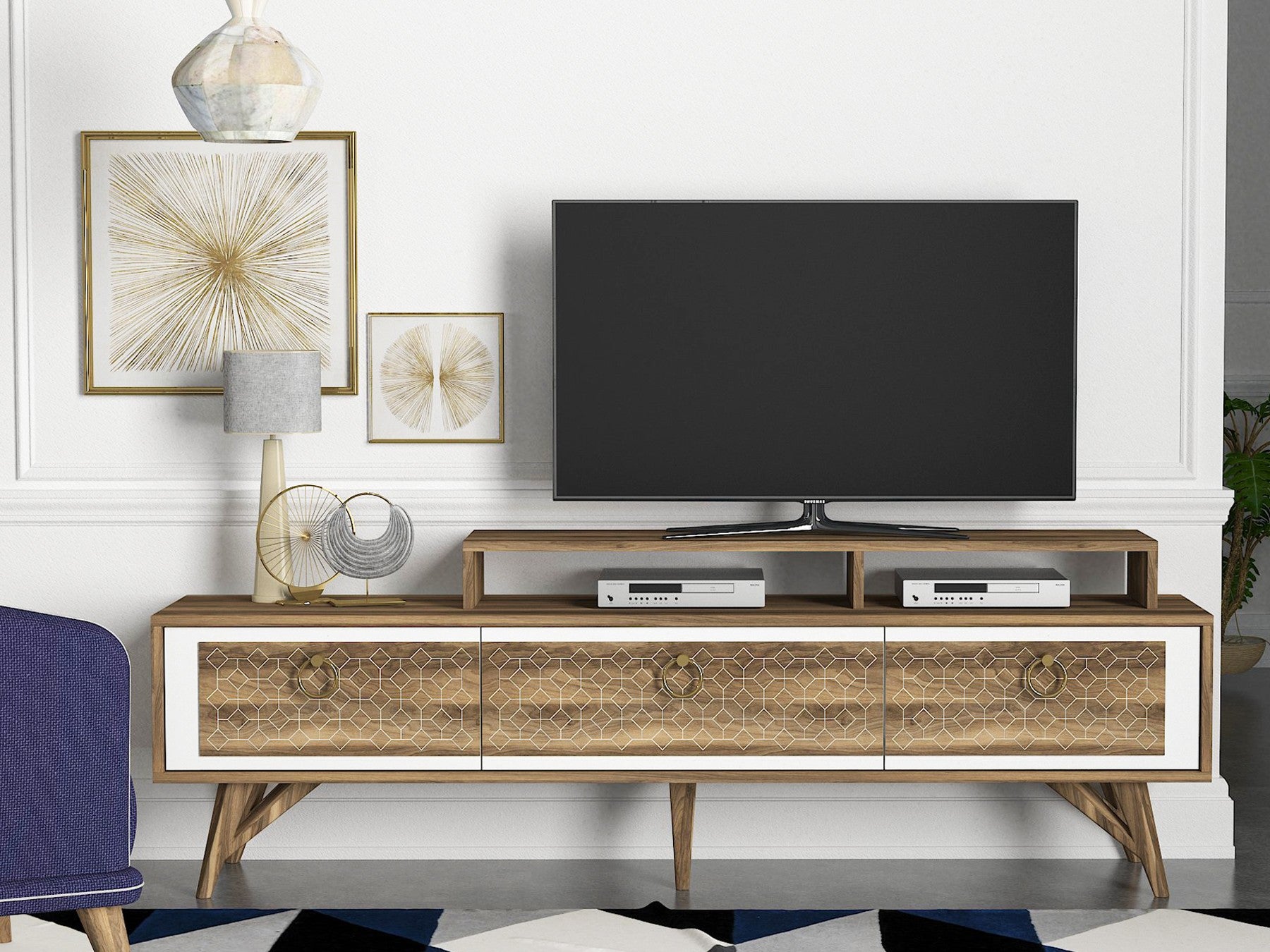 TV Stand Rosso (TV Sehpası) - Walnut