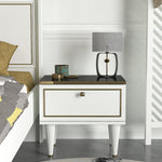 Nightstand Ravenna - White Gold Black