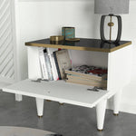 Nightstand Ravenna - White Gold Black