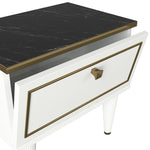 Nightstand Ravenna - White Gold Black