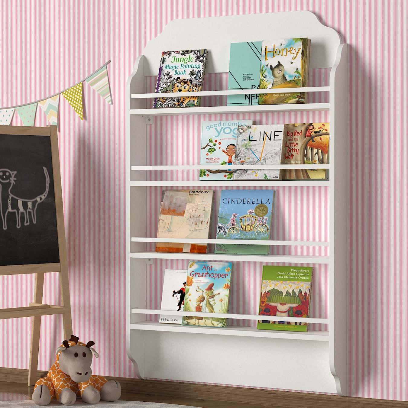 Bookshelf Montessori - White