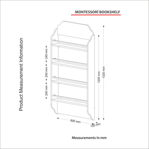 Bookshelf Montessori - White