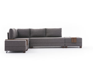 Fly Corner Sofa Bed Left - Brown