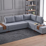 Fly Corner Sofa Bed Right - Claret Red