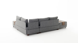 Fly Corner Sofa Bed Right - Claret Red