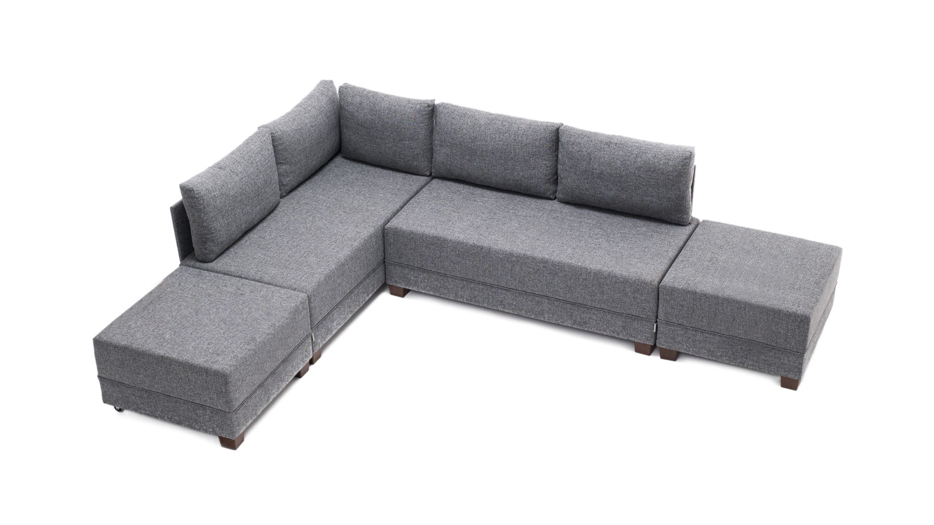 Fly Corner Sofa Bed Left - Brown