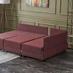 Fly Corner Sofa Bed Right - Claret Red