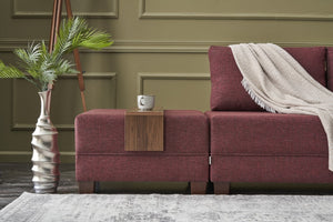 Fly Corner Sofa Bed Right - Claret Red