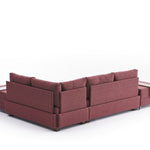 Fly Corner Sofa Bed Right - Claret Red