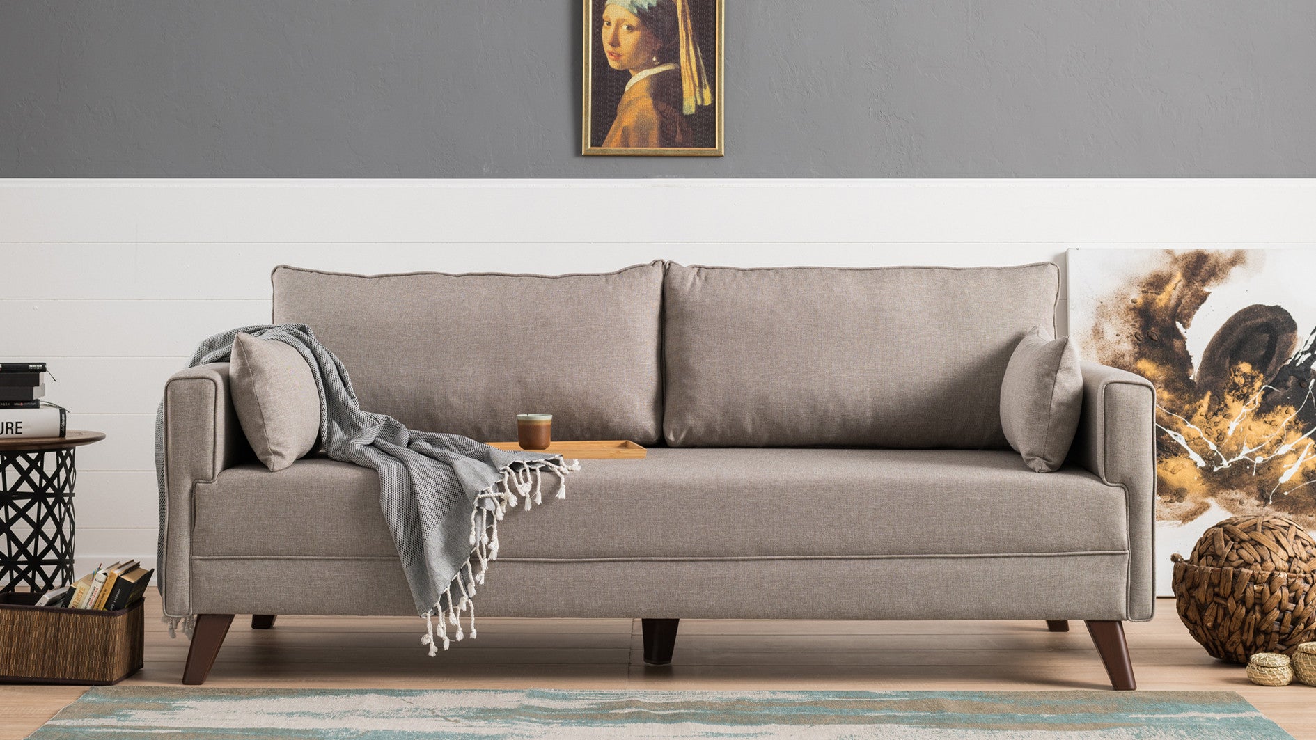 Bella Sofa For 3 Pr - Grey