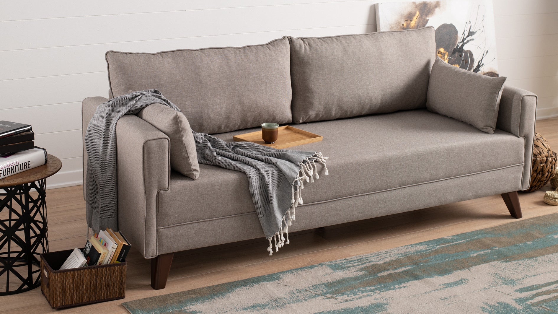 Bella Sofa For 3 Pr - Grey