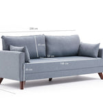 Bella Sofa For 3 Pr - Grey