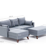 Bella Mini Corner Sofa Left - Anthracite