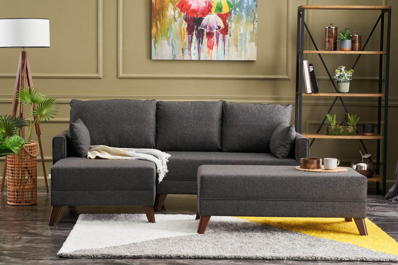 Bella Mini Corner Sofa Left - Anthracite