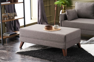 Bella Mini Corner Sofa Right - Brown