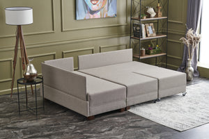 Fly Corner Sofa Bed Left - Brown