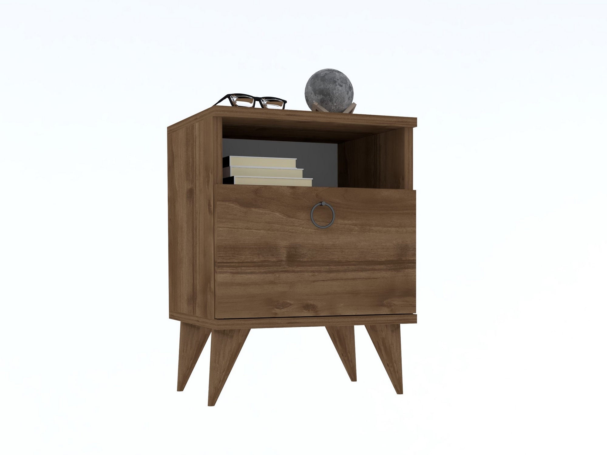 Nightstand Barlo - Walnut