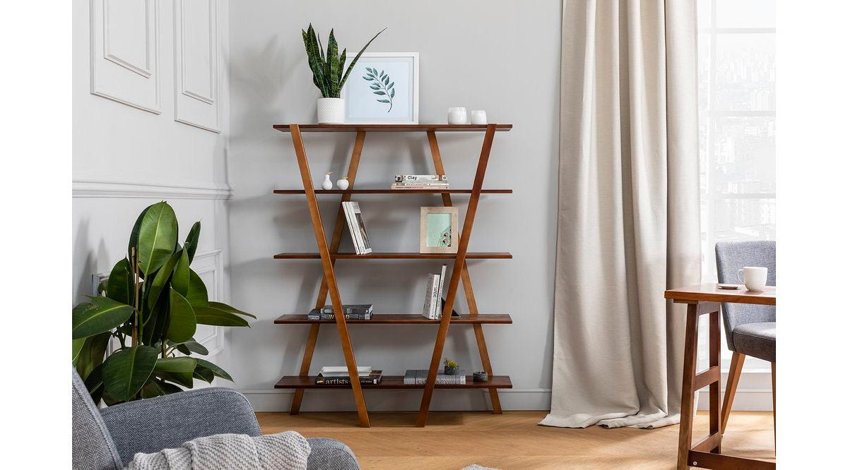 Bookshelf Perla - Walnut