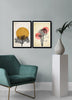 Decorative Framed MDF Painting (2 Pieces) - 2PSCTCIZ-007