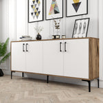 Console Table Kiev - Walnut, White