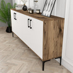 Console Table Kiev - Walnut, White