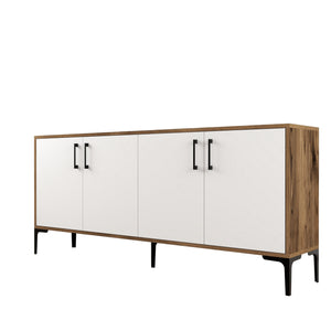 Console Table Kiev - Walnut, White