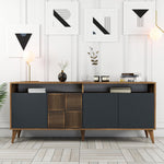 Console Table Milan - Walnut, Anthracite