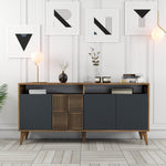 Console Table Milan 160 - Walnut, Anthracite