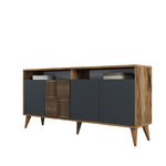 Console Table Milan 160 - Walnut, Anthracite