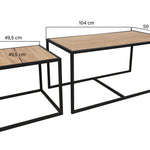 Coffee Table Set Atlantis - Oak