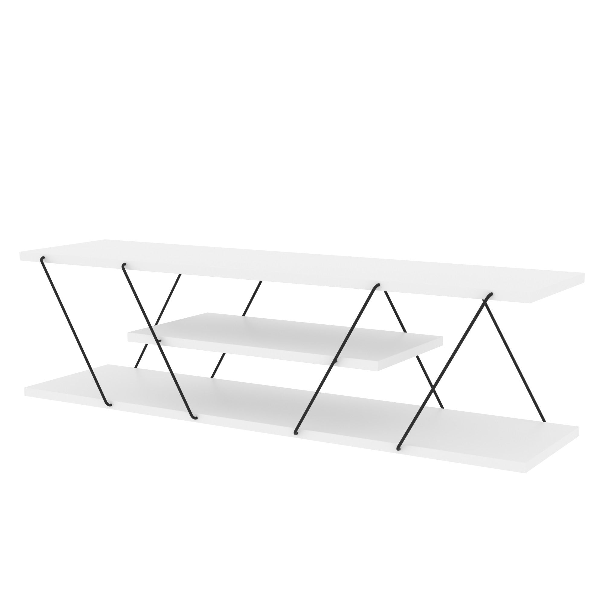 TV Stand Canaz - White, Black